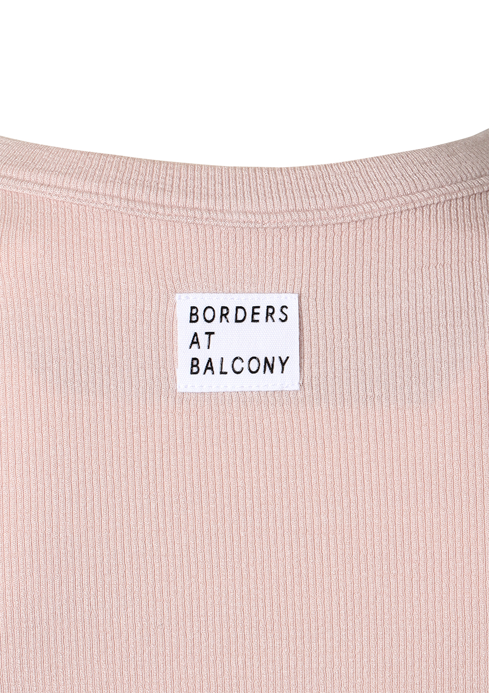 販売割引 BORDERS 新品☆ AT ピンク TEE PUFF RIB BALCONY Tシャツ/カットソー(半袖/袖なし)