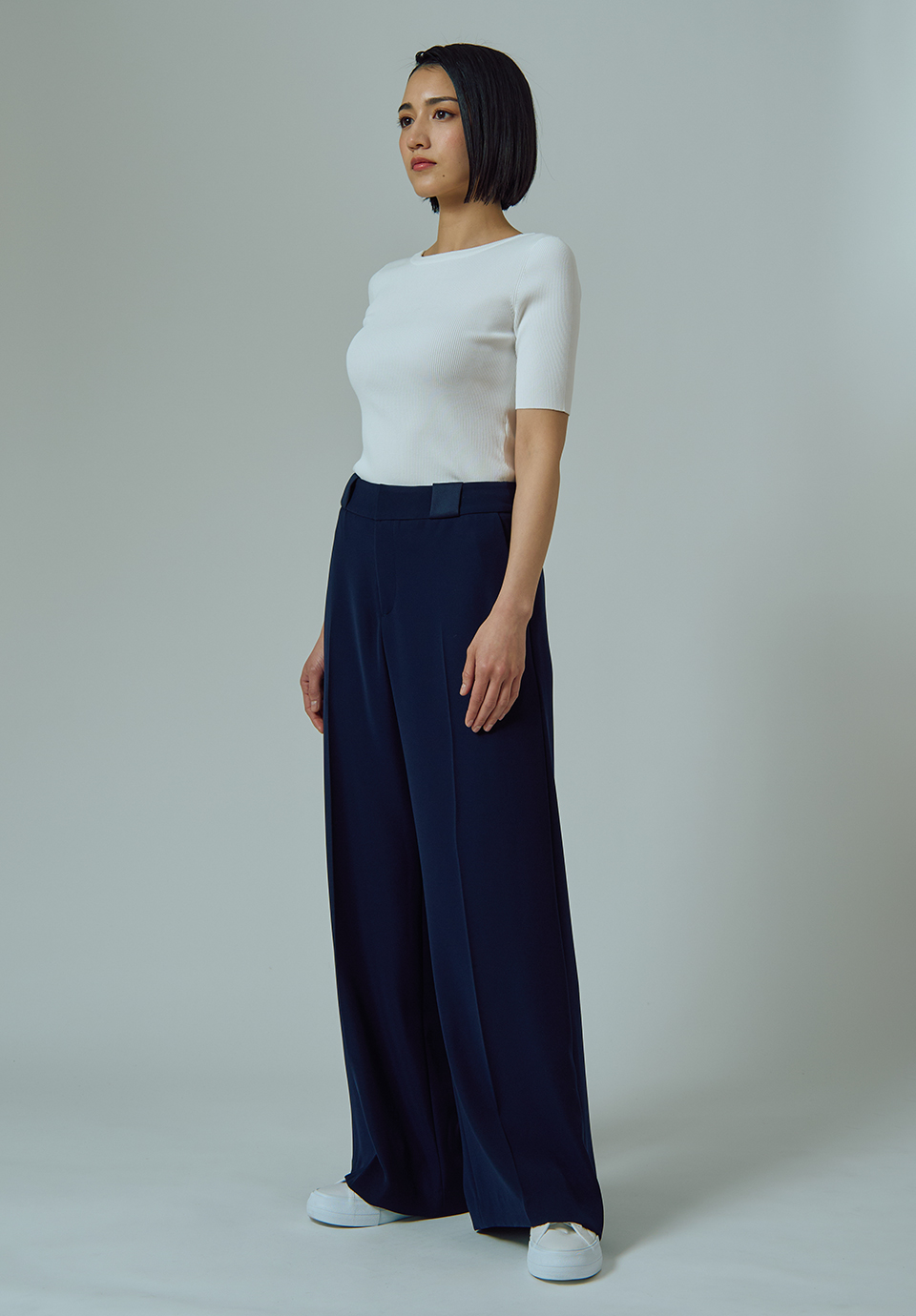 TWILL WIDE PANTS