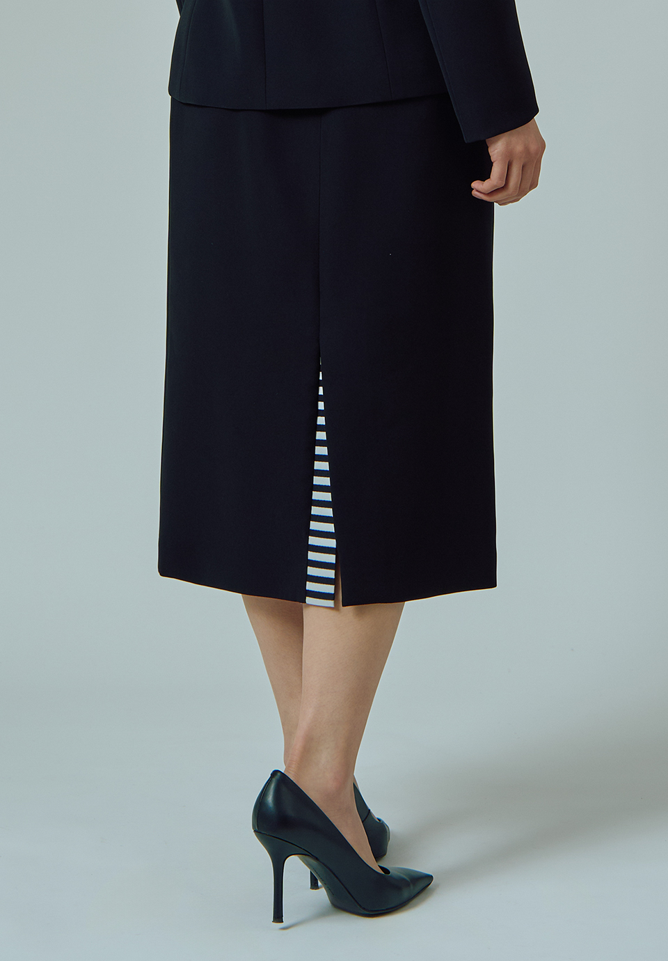 TWILL PENCIL SKIRT