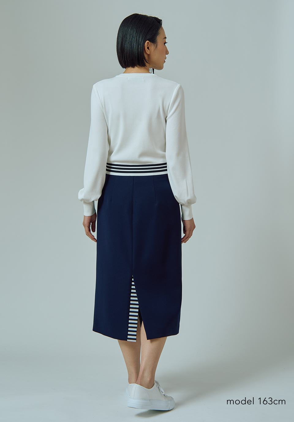 TWILL PENCIL SKIRT