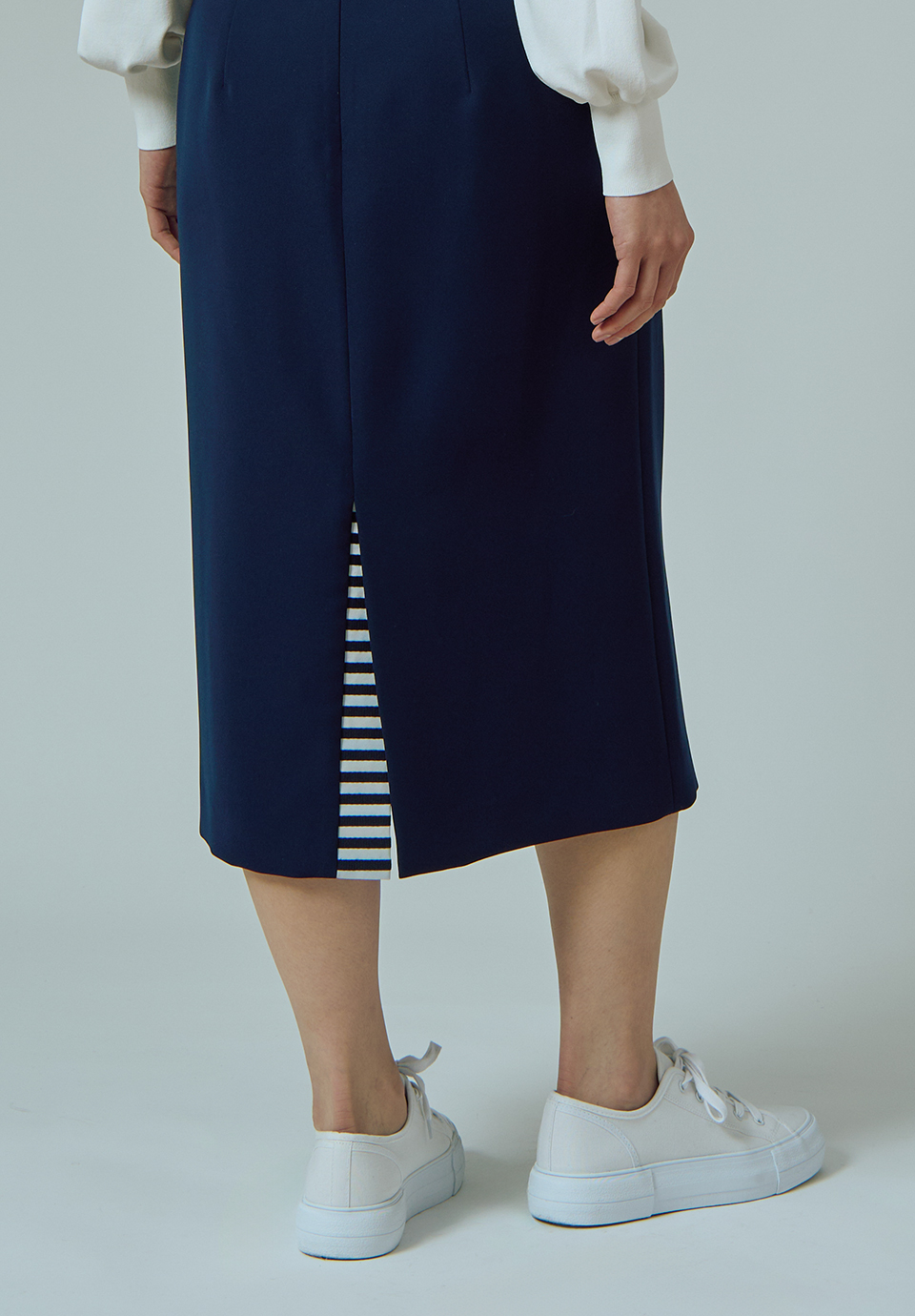 TWILL PENCIL SKIRT