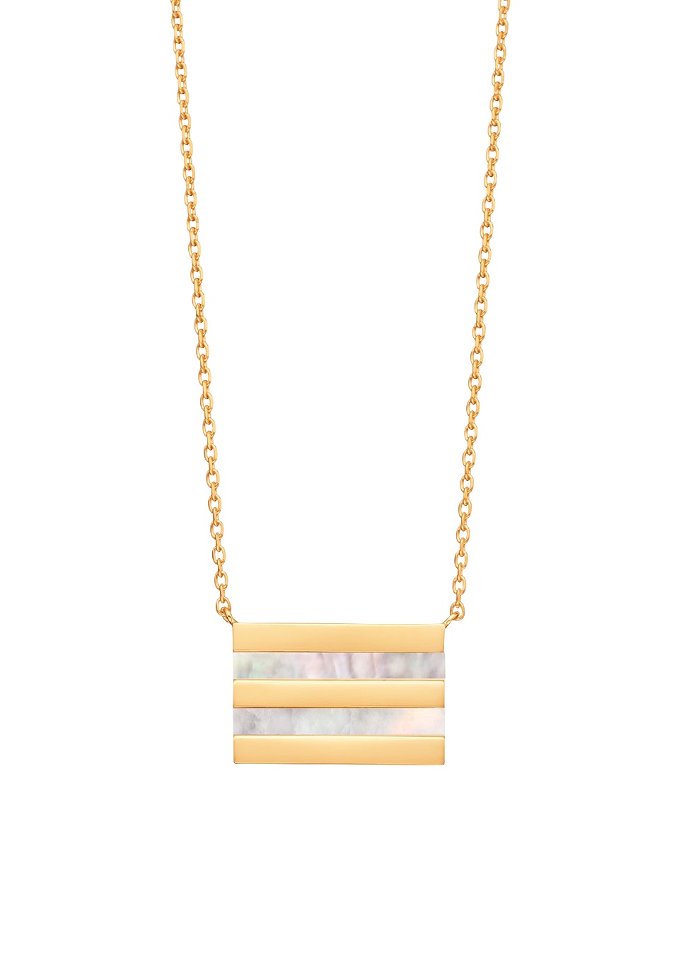 BORDER RECTANGLE NECKLACE(F)