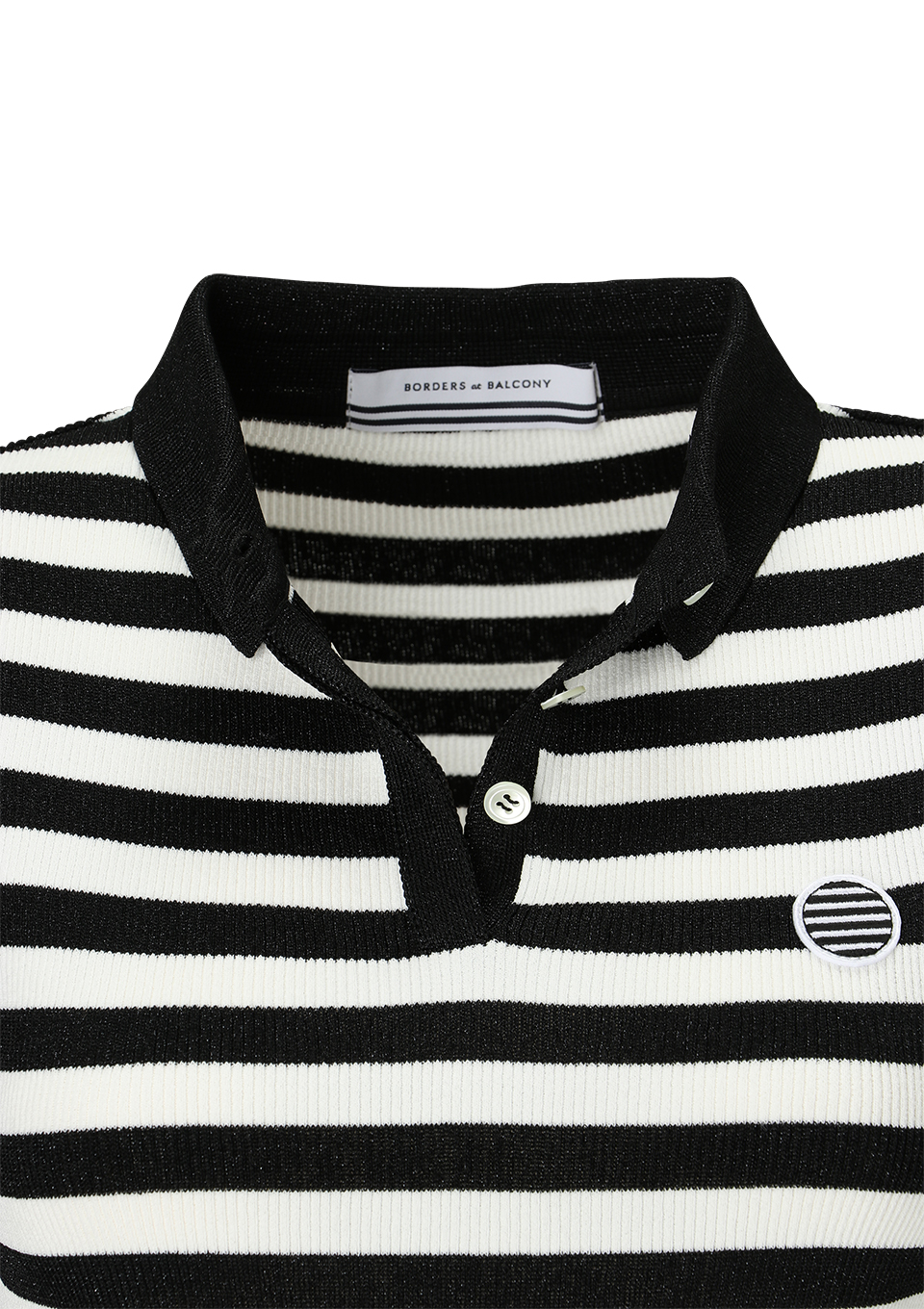 GLITTERY BORDER KNIT POLO | BORDERS at BALCONY 公式サイト丨最大50 ...