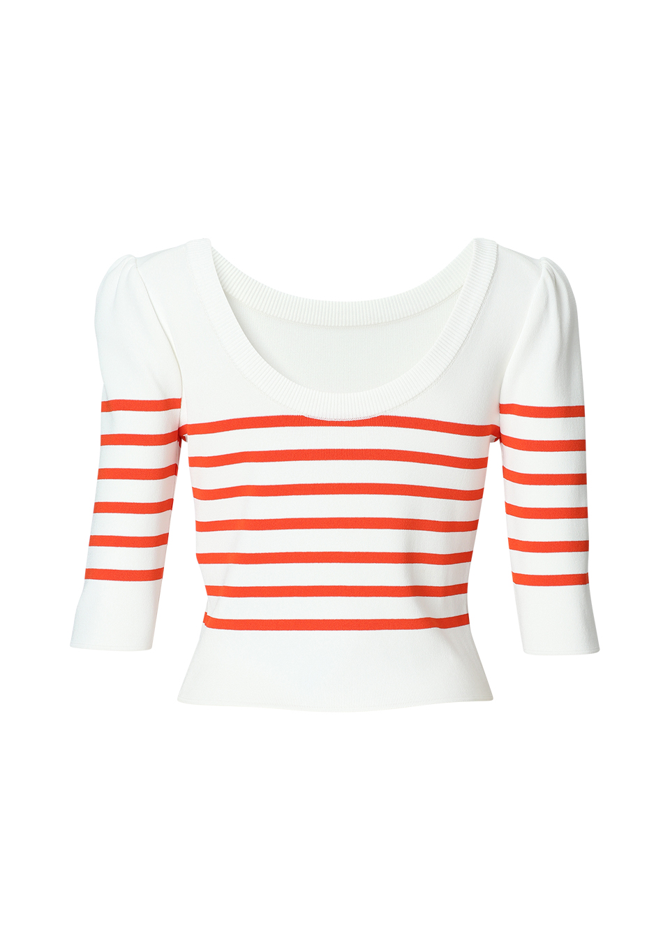 BORDERS at BALCONY ROUND NECK MINI TOP | classiccorretoradeimoveis