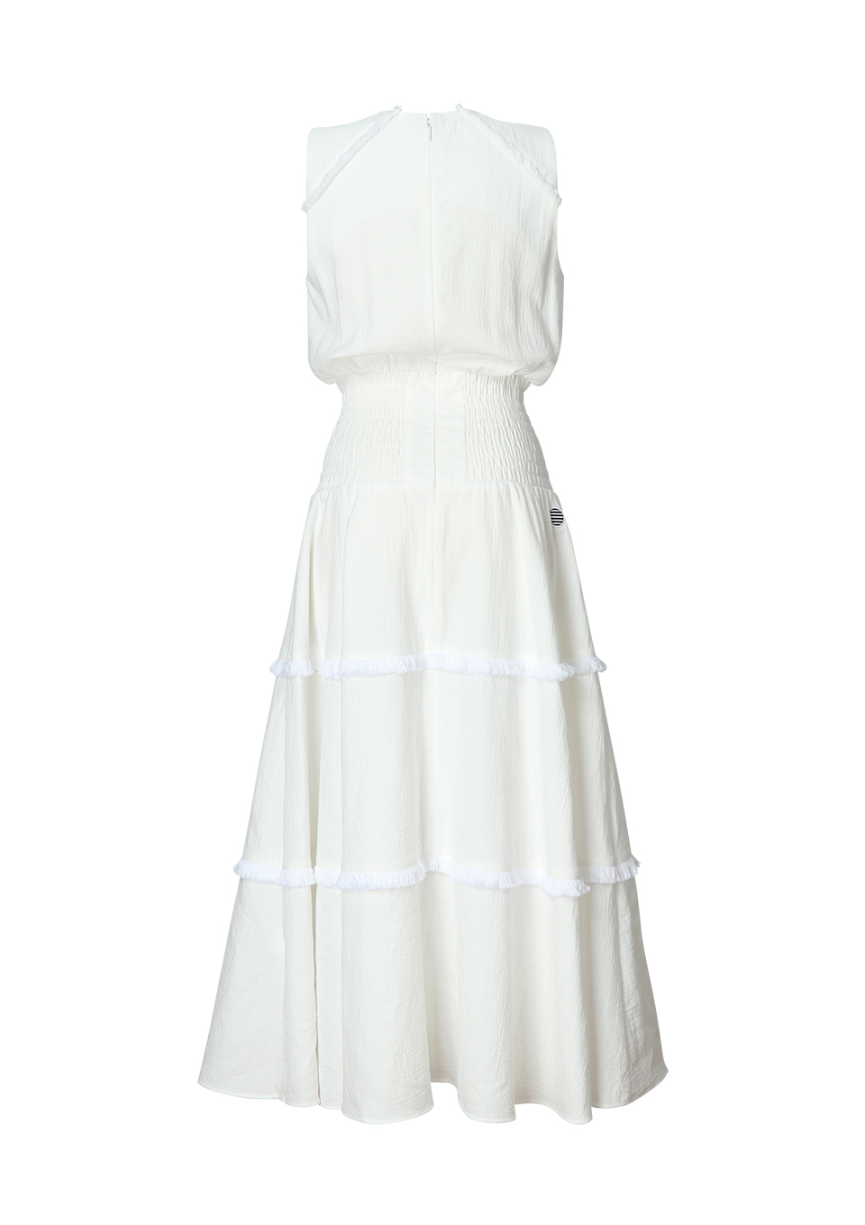BORDERDS at BALCONY RESORT DRESS 36サイズ BORDERS at BALCONY 黒 バルーンスリーブドレス36（DRESS
