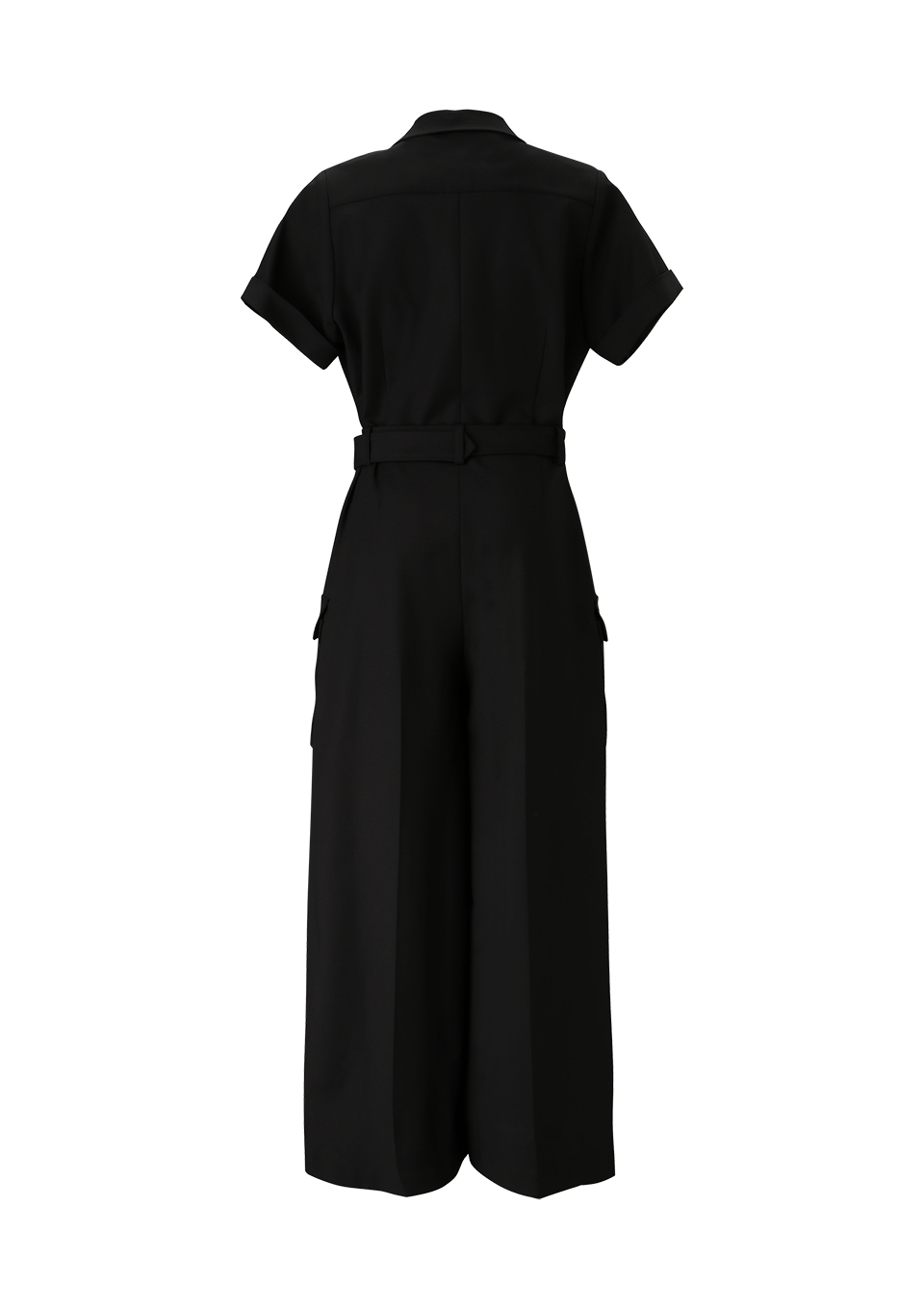 OPEN COLLAR JUMPSUIT