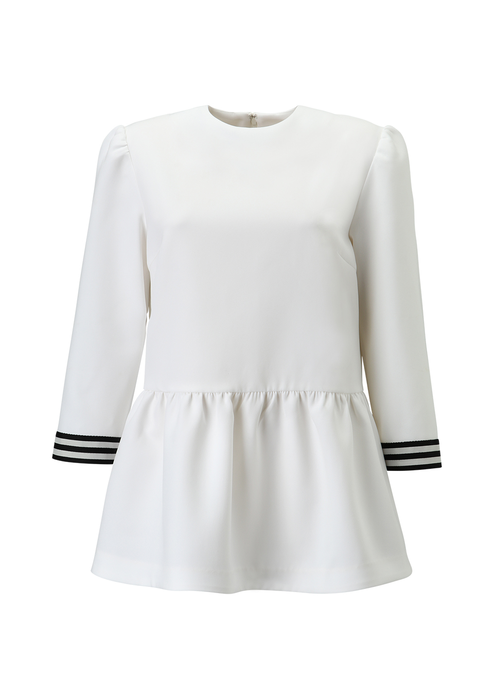 おすすめ】 at BORDERS タグ付き BALCONY ホワイト TOP PEPLUM ...