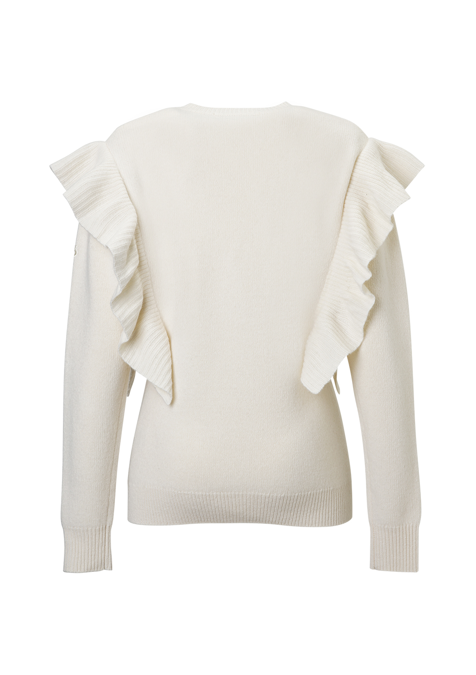 FRILL SHOULDER SWEATER