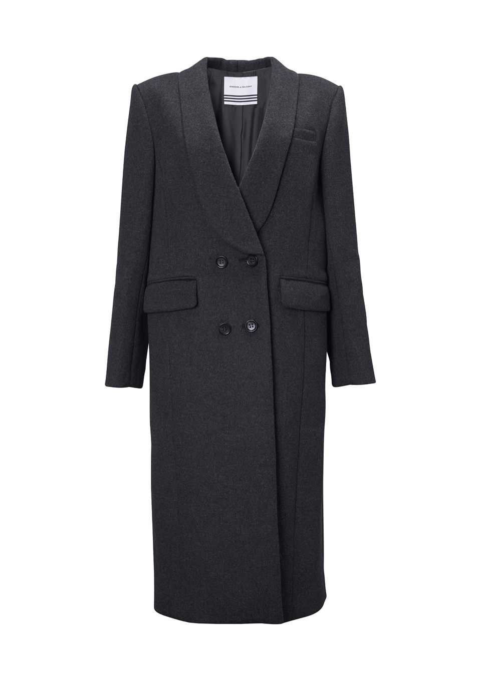 SHAWL COLLAR MELTON COAT