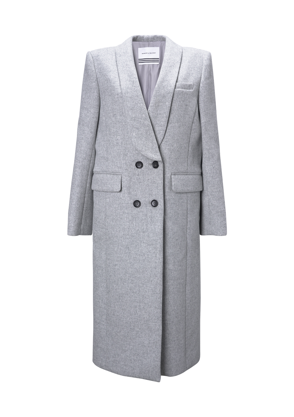 SHAWL COLLAR MELTON COAT