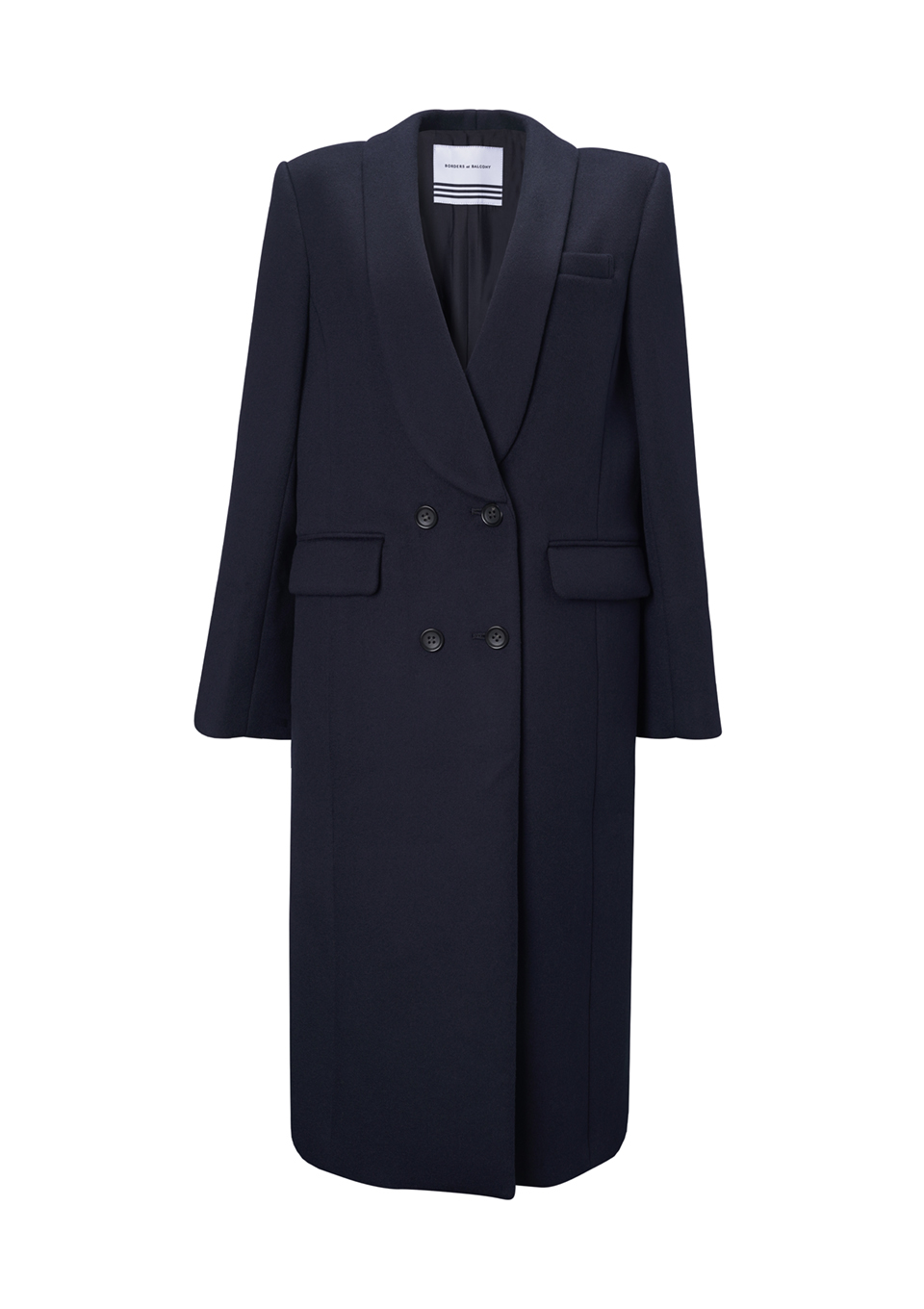 SHAWL COLLAR MELTON COAT