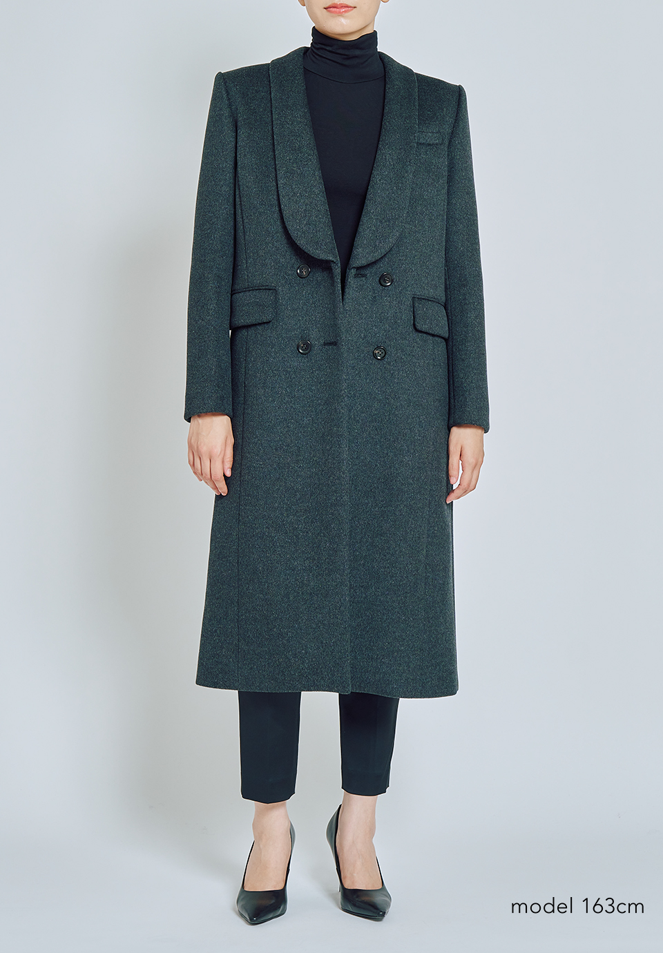 SHAWL COLLAR MELTON COAT