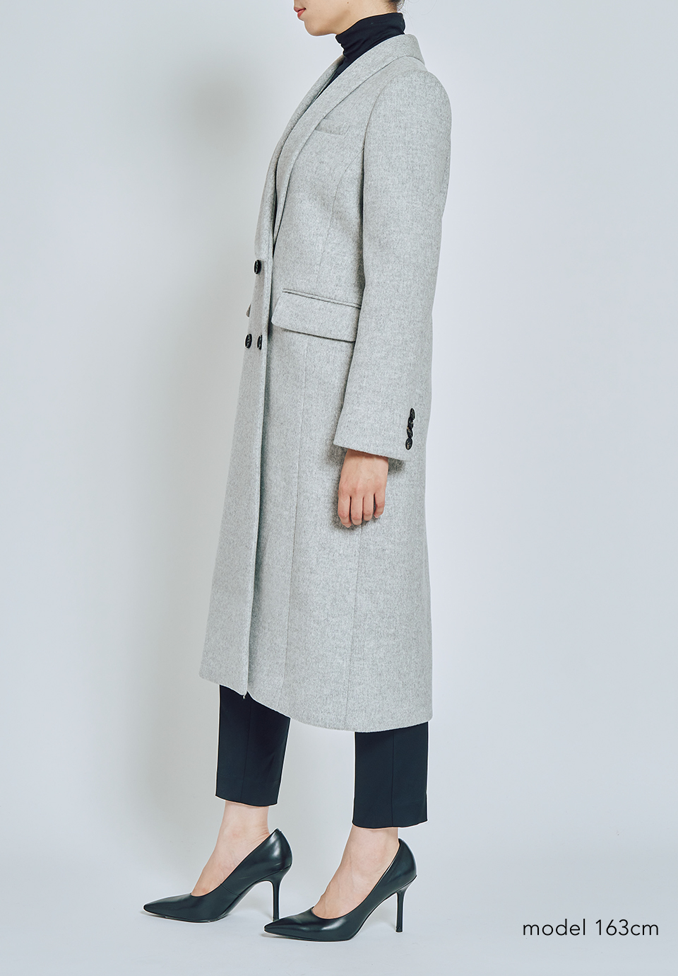 SHAWL COLLAR MELTON COAT