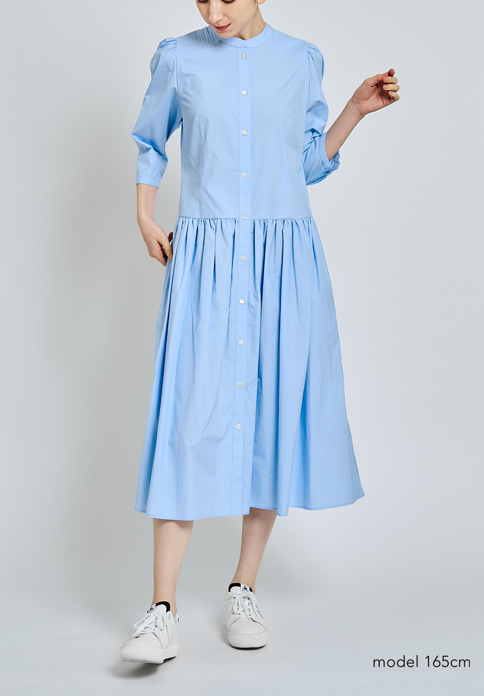 GATHER SHIRT DRESS