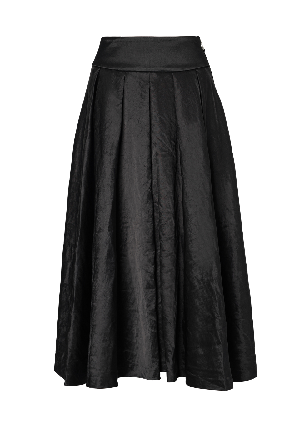 SATIN TUCK SKIRT