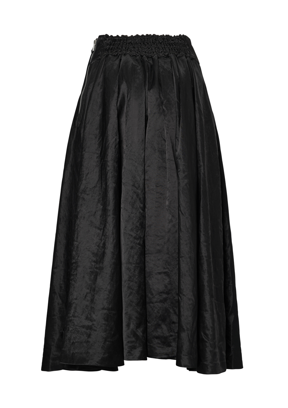 SATIN TUCK SKIRT