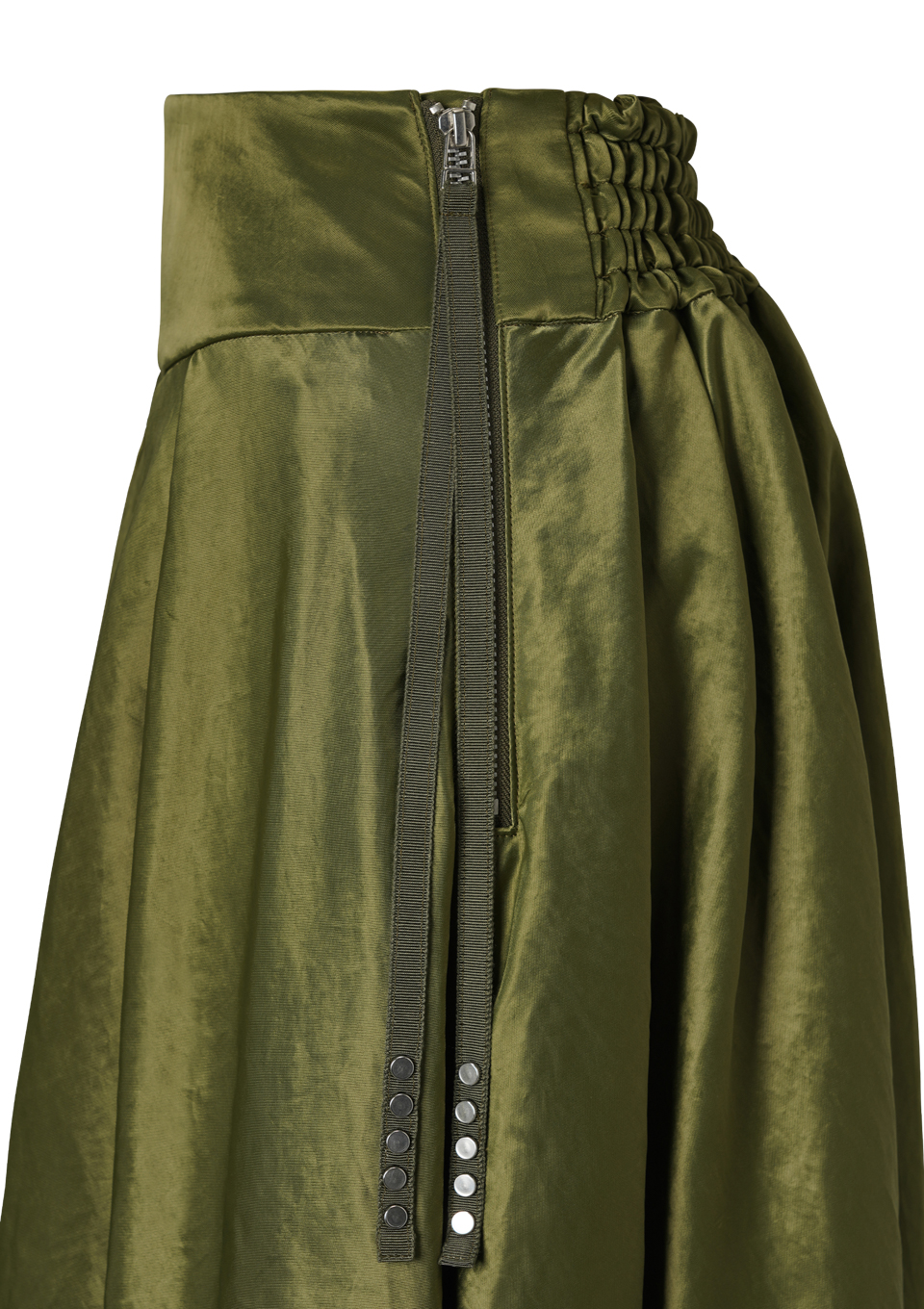 SATIN TUCK SKIRT