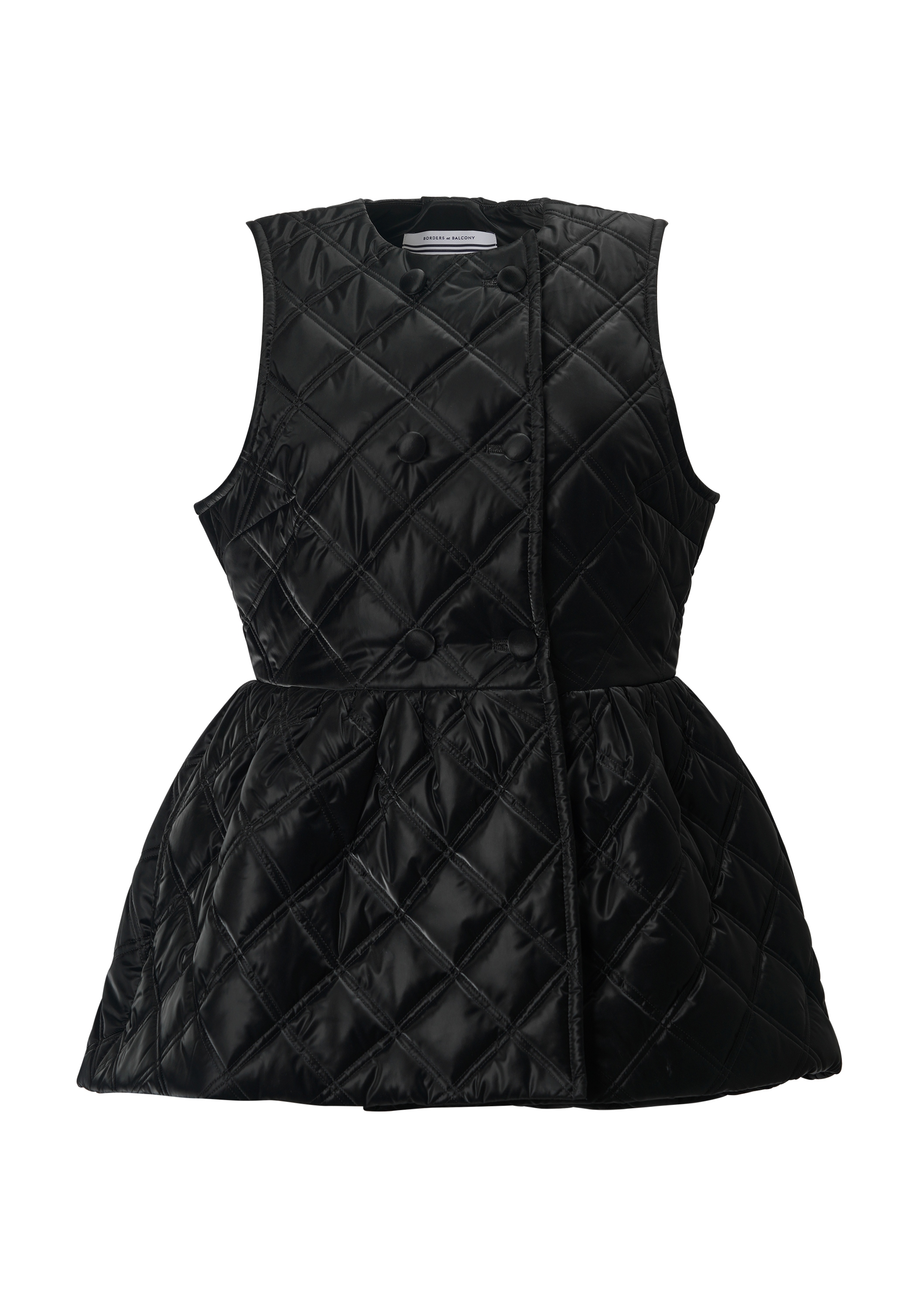 PEPLUM QUILTING GILET