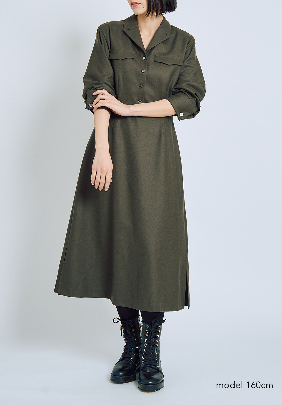 SHIRT WOOL DRESS