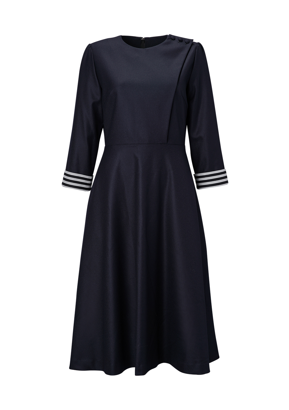 W FRONT WOOL DRESS