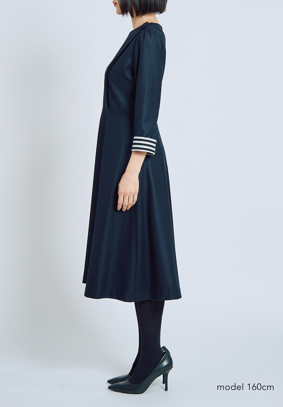 W FRONT WOOL DRESS