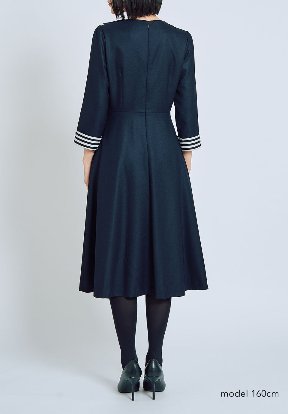 W FRONT WOOL DRESS