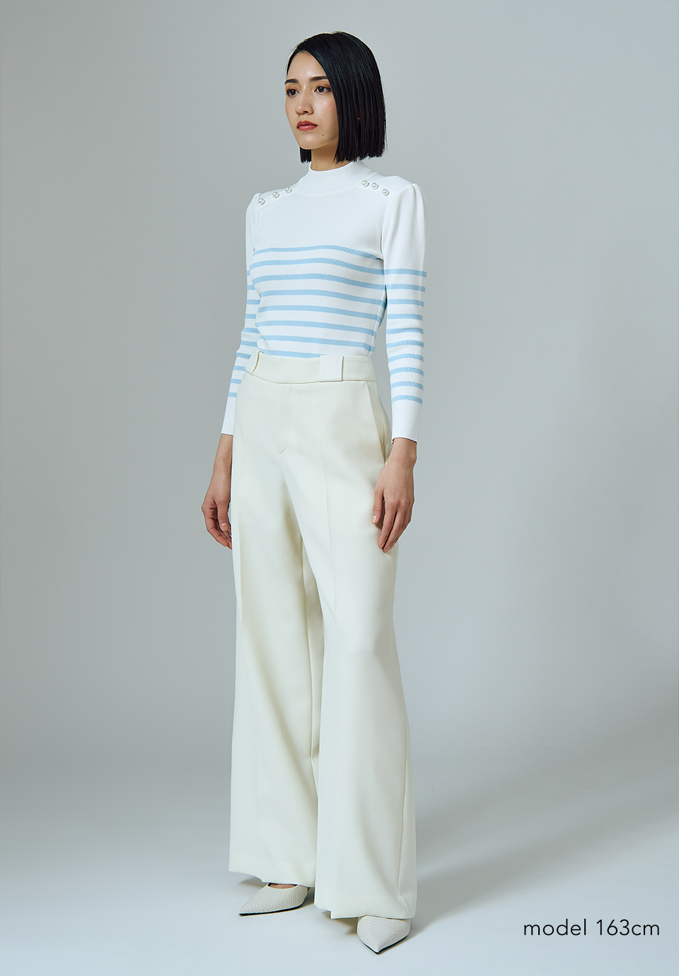 TWILL WIDE PANTS