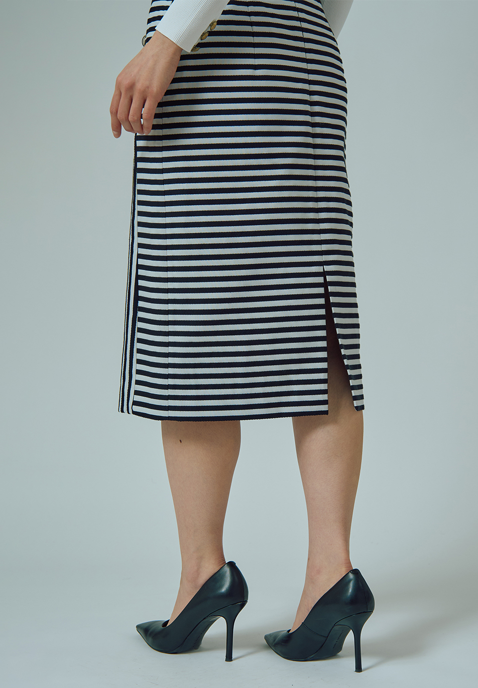 BORDER SAILOR SKIRT