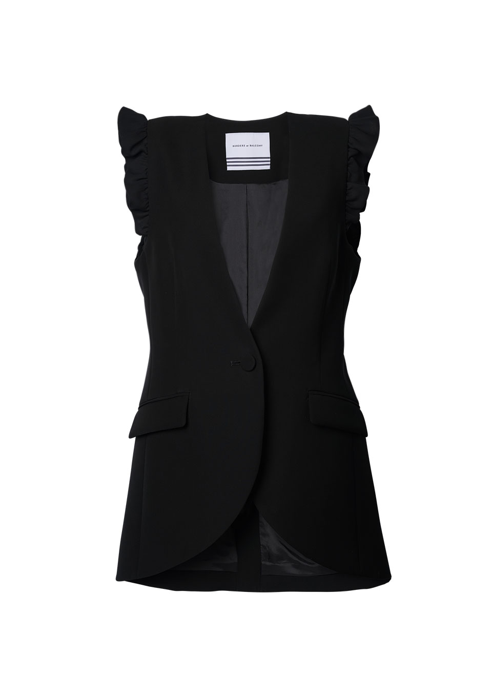 FRILL SHOULDER GILET