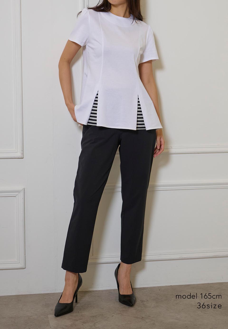 BORDERS at BALCONY - BORDERS at BALCONY SABRINA TOP ブラウス BORDER FRILL TOP | BORDERS at BALCONY 公式サイト丨CLASS BORDER