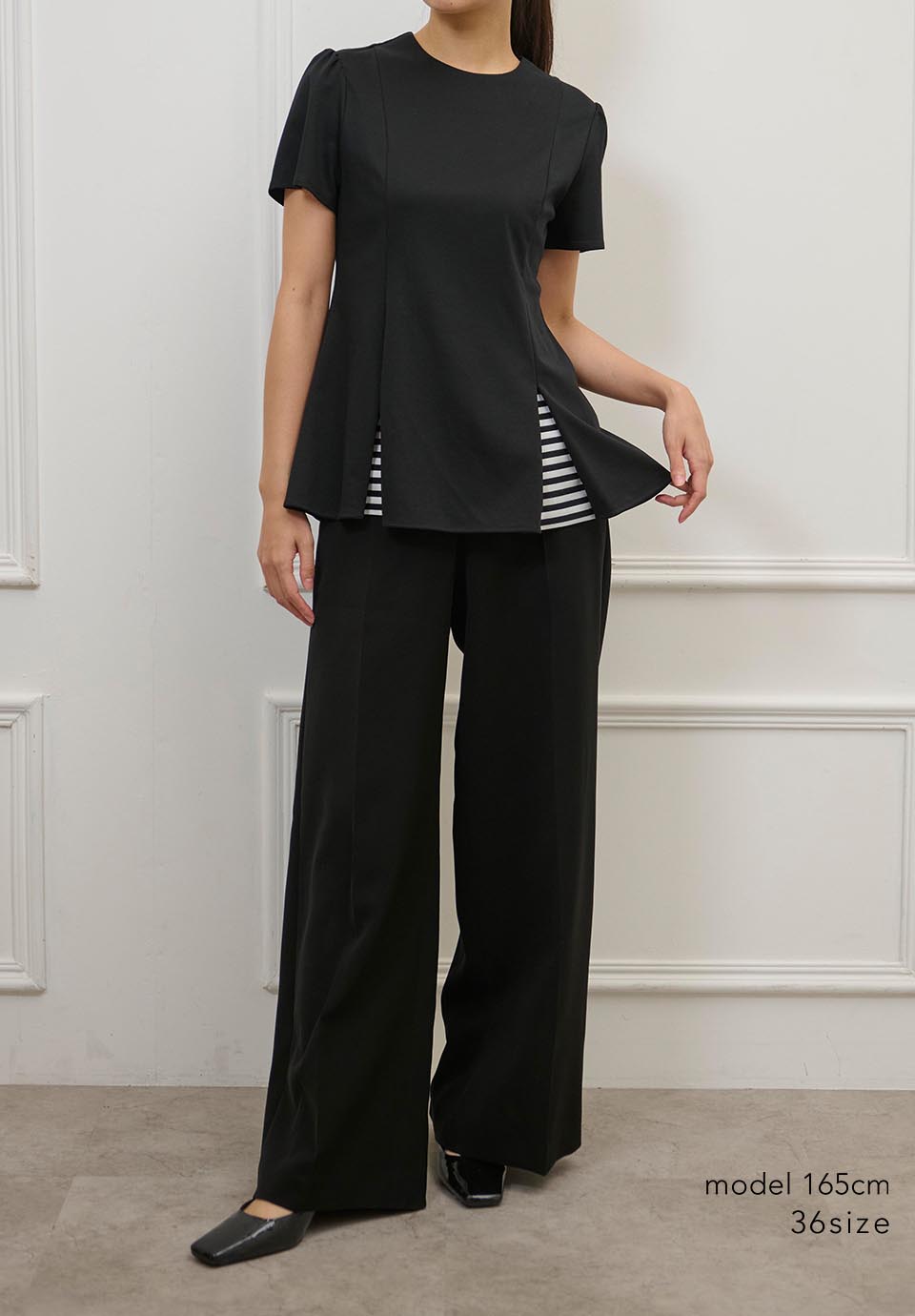 BORDERS at BALCONY - BORDERS at BALCONY SABRINA TOP ブラウス BORDER FRILL TOP | BORDERS at BALCONY 公式サイト丨CLASS BORDER