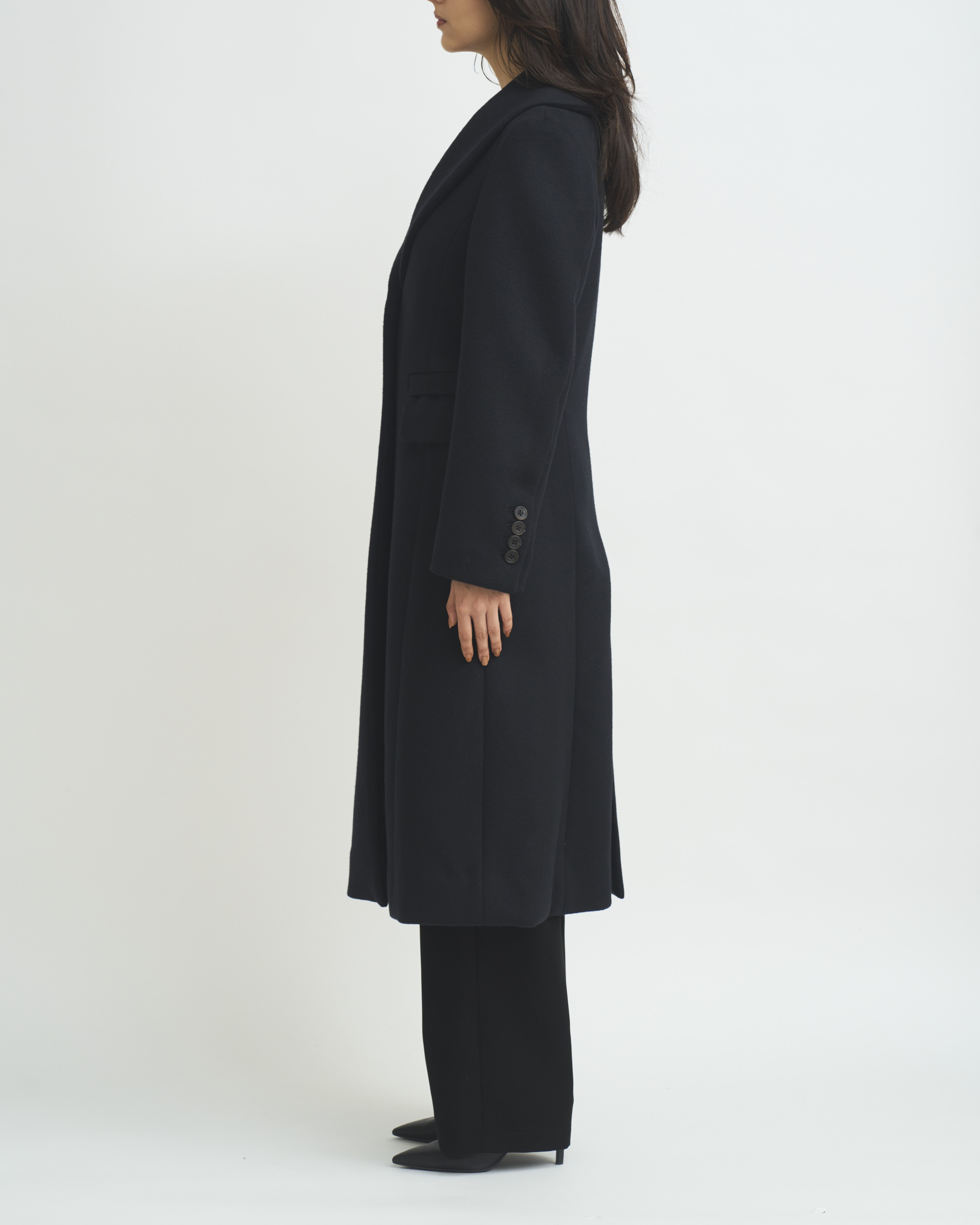 SHAWL COLLAR LONG COAT