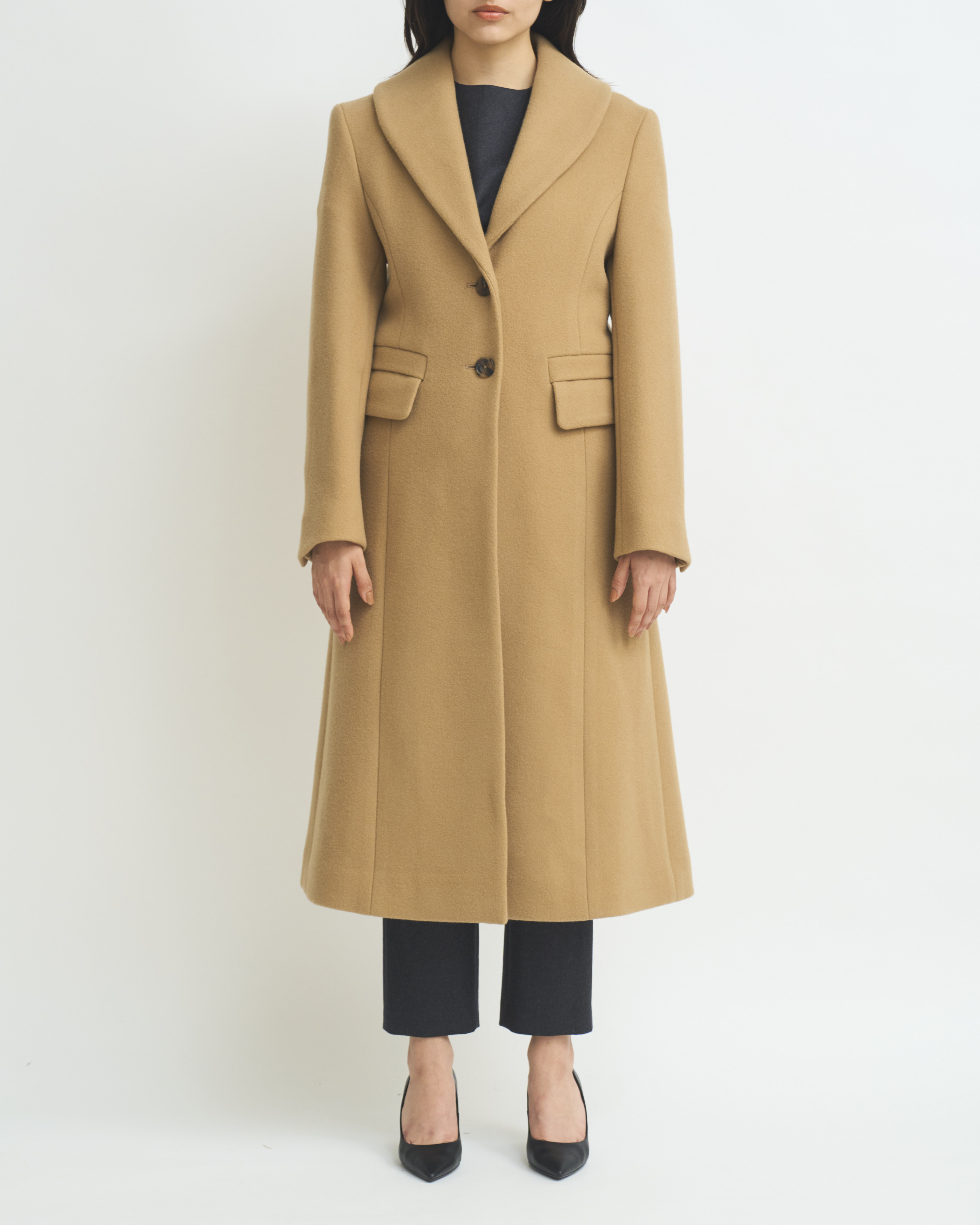 SHAWL COLLAR LONG COAT