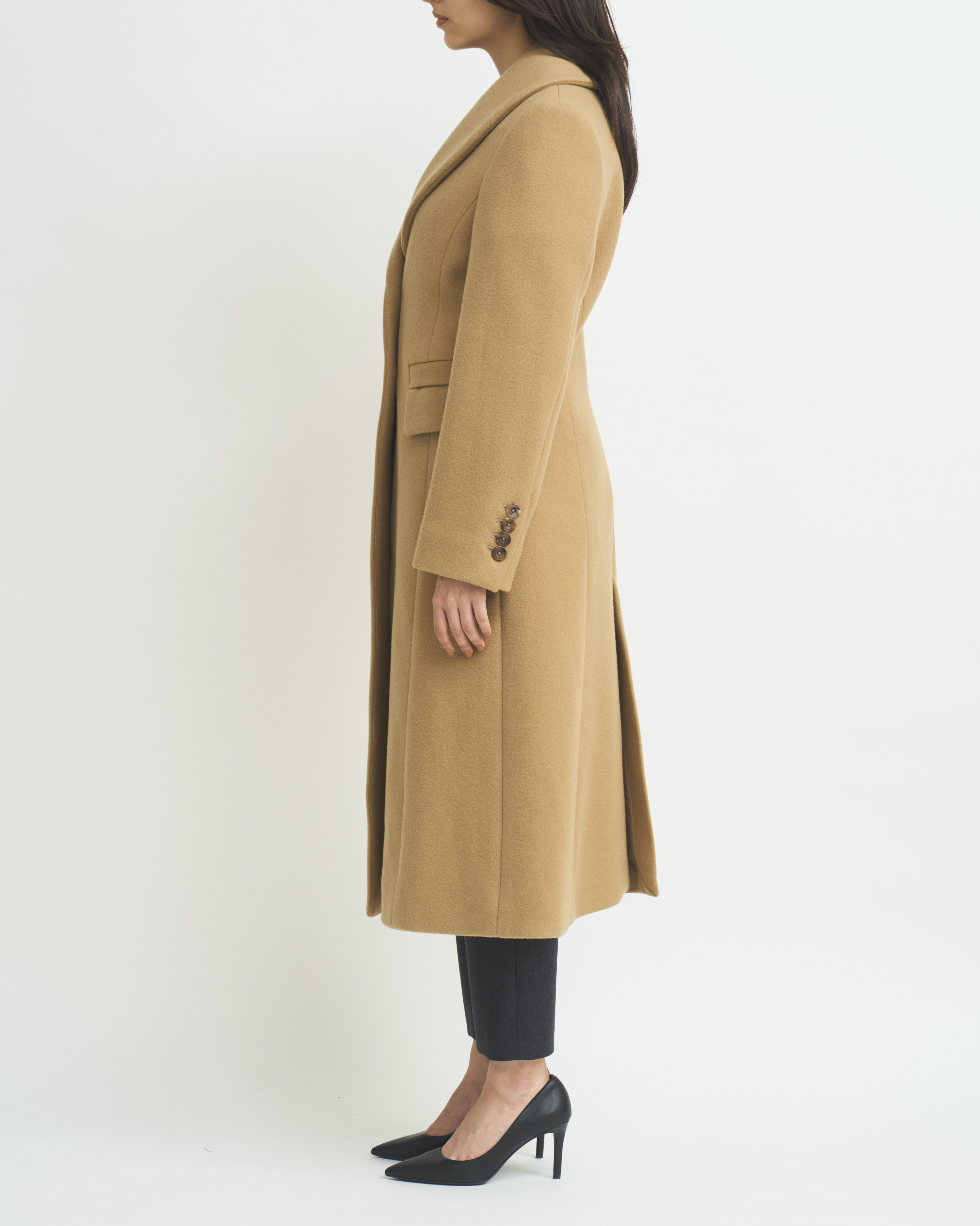 SHAWL COLLAR LONG COAT