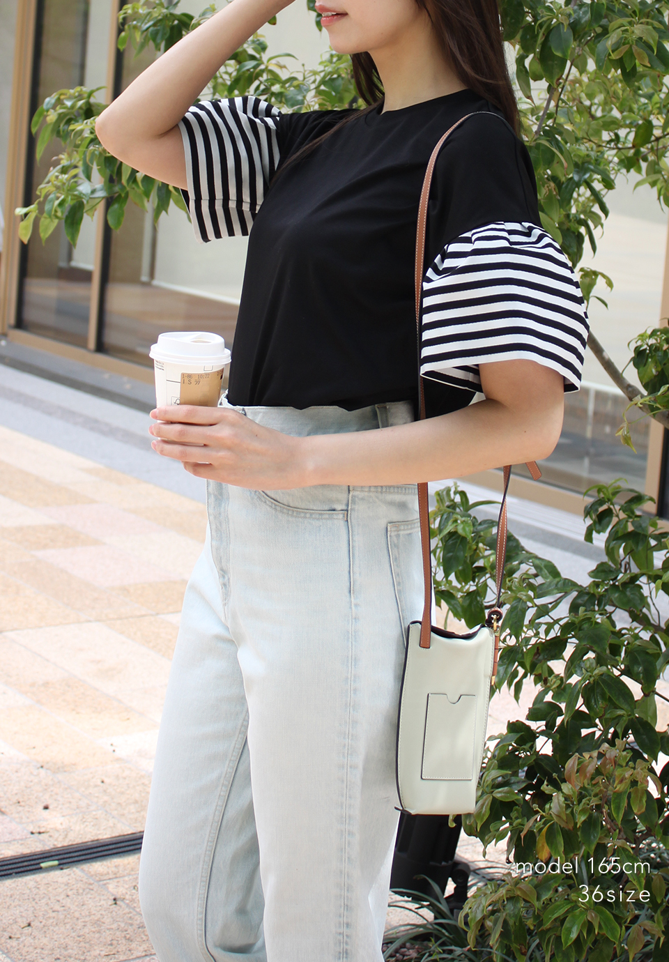 【サイズ38】BORDERS at BALCONY SLEEVE TEE 22SS BORDERS at BALCONY ボーダーズアットバルコニー エルボー